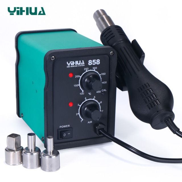 YIHUA 858/858D hot air desoldering repairing machine Heat Air Gun SMD rework soldering station