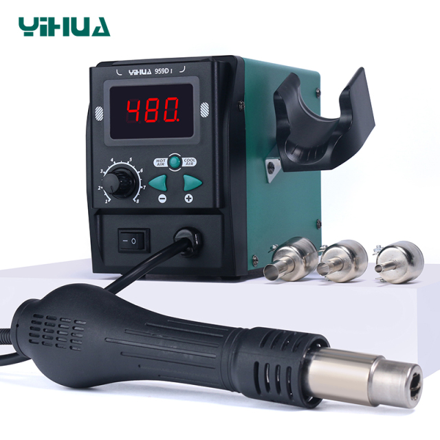 YIHUA-959D/959D-I/959D-II Nozzles Storage Install Disassemble Easily Hot Air Gun Desoldering SMD Rework Soldering Station