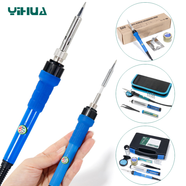 YIHUA 947-I/947-II/947-III/947-IV/947-V/947-VII 60W adjust temperature with working light Electronic Soldering Iron