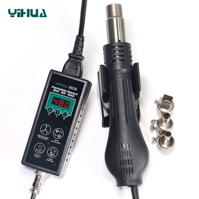 YIHUA 8858 Temperature Controlled Cellphone Repair High Power Portable Hot Air Rework Station