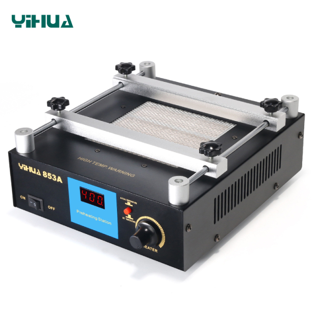 YIHUA 853A SMD BGA rework soldering station preheating desoldering welding tools PCB holder rework soldering station