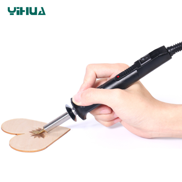YIHUA 930-III Pyrography pen set soldering Burner tools Wood Burning Tools Kit