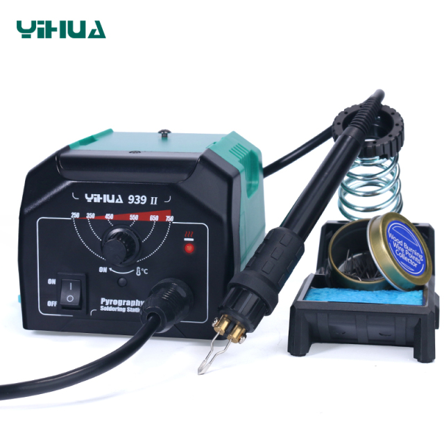 YIHUA 939-II Intelligent Working Indicator Constant temperature Pyrography Soldering Station Temperature Adjustable DIY Wood Burning Tools