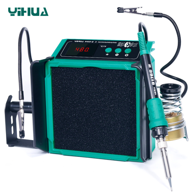 YIHUA 948DQ-II Digital Display Multiple Functions Smoke Vacuum Absorb Soldering Iron Fume Extracting Soldering Station
