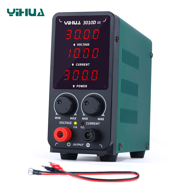 YIHUA 3010D-III Switching power supply 30V 10A DC output test machine repair station DC power supply