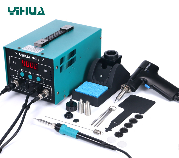 YIHUA 948-I 2 in 1 Multi Function Adjustable Soldering Iron Soldering Station Desoldering soldering station