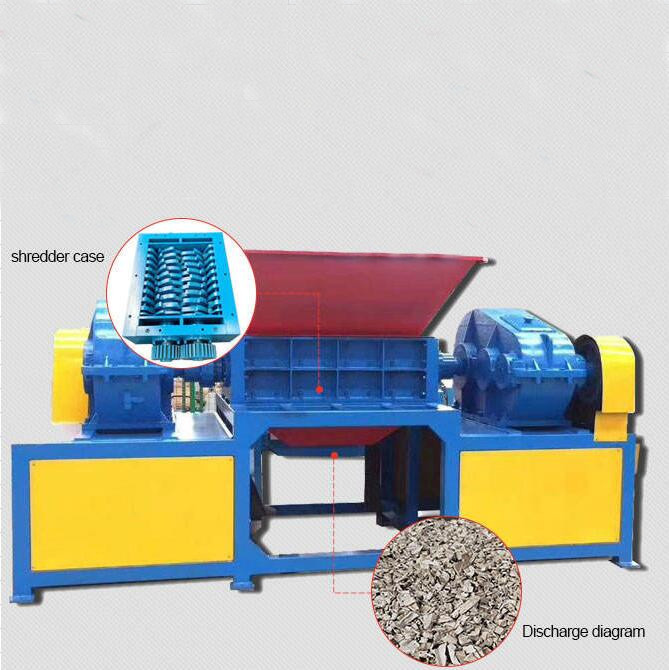 Dete  tire shredder waste tyre recycling machine