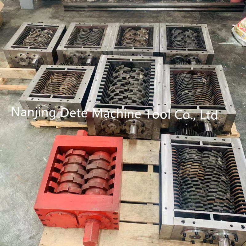 Dete Double Plastic Shredder Blades Crusher Knives and rubber Machine parts for Waste Recycling