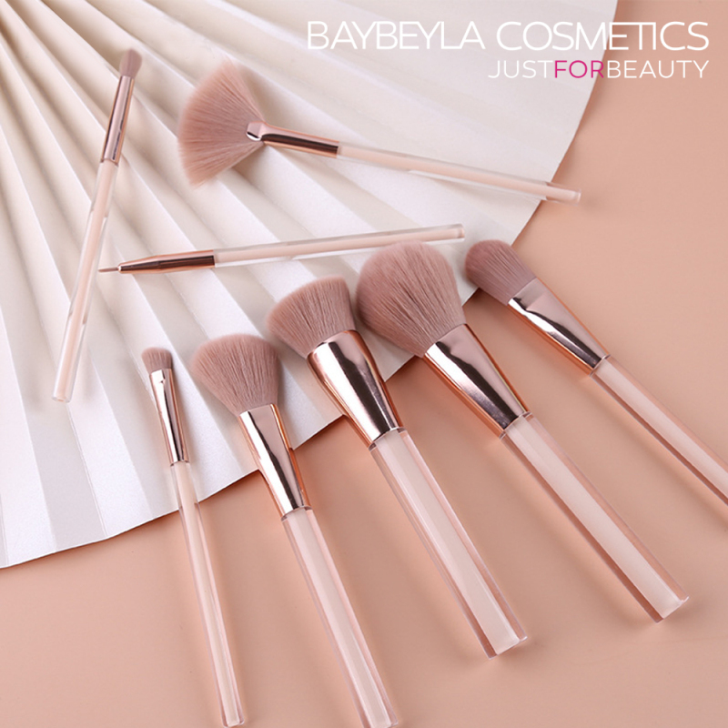 [BAYBEYLA Official Flagship Store] Morandi Powder 8-Piece Makeup Brush Set [Free Shipping from Taiwan] 8pcs-Cosmetic Brush Set-Foundation Brush-Blusher Brush-Cosmetic Brush Set