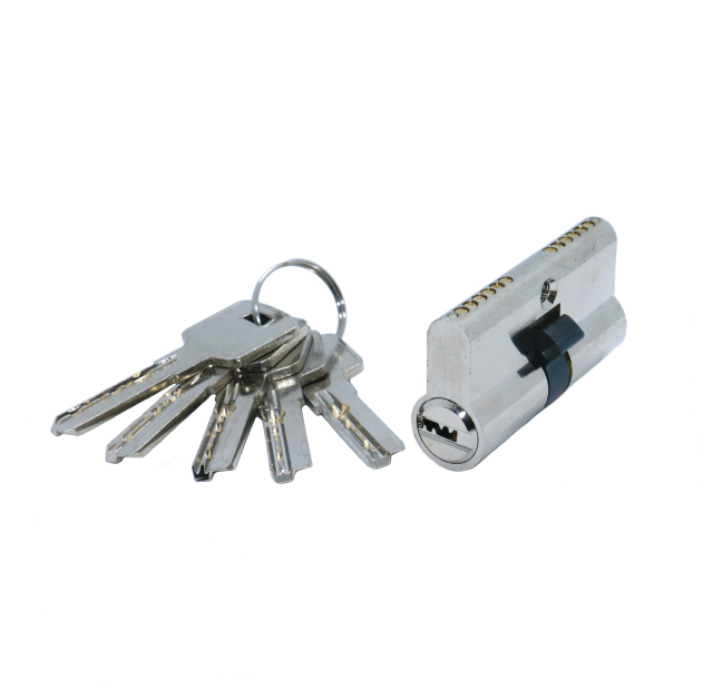 Computer Key High Security Euro Profile Double Open Lock Cylinder Customized Box Packing, Length, Color