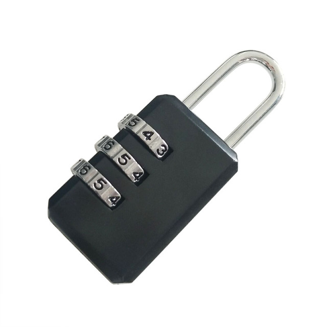 Wholesale Small 3 Digit Combination Black Padlock Uggage, Bags, Lockers Padlock Keyless Padlock