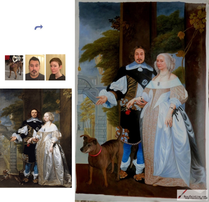 Custom oil portrait-Three Musketeers