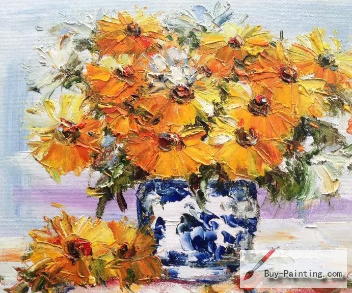 Palette knife flowers