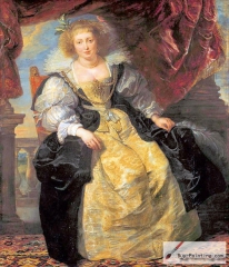 Helena Fourment in wedding dress, detalj, the artist's second wife.ca. 1630