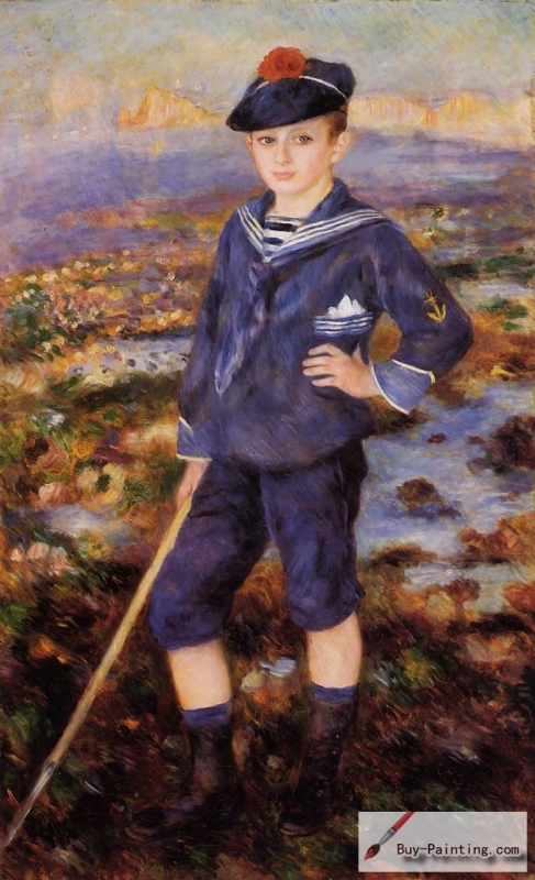 Pierre-Auguste Renoir, &quot;Jeune garçon sur la plage d'Yport&quot;, 1883, Barnes Foundation, Philadelphia