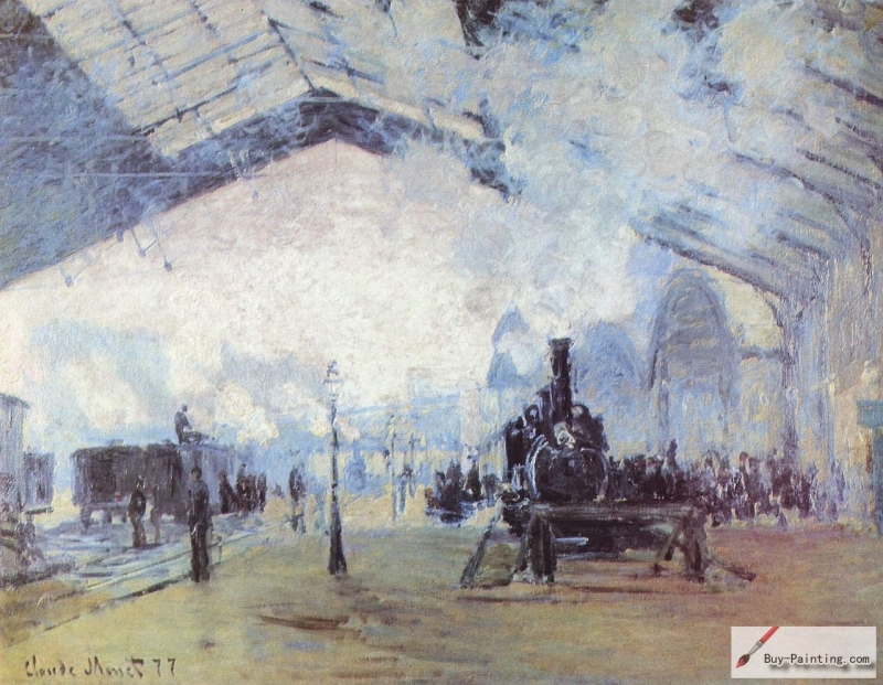 Saint Lazare train station, Paris, 1877,