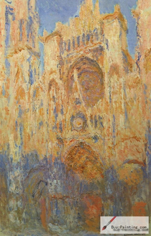 Rouen Cathedral at sunset, 1893,