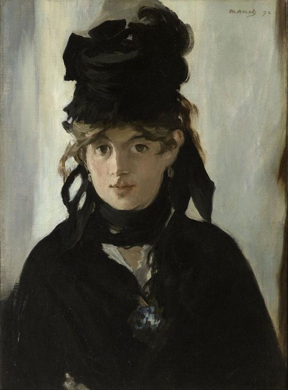 Berthe Morisot with a Bouquet of Violets, 1872