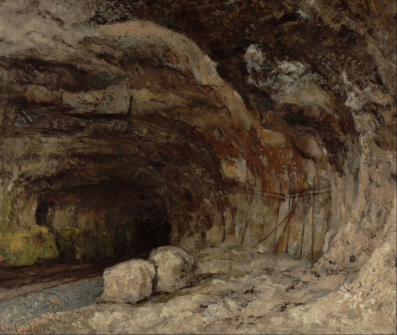 Grotto of Sarrazine near Nans-sous-Sainte-Anne, c. 1875
