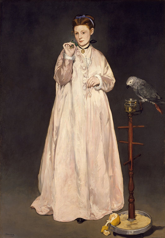 Woman with Parrot, 1866