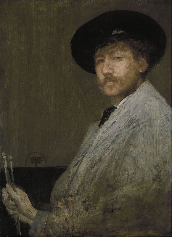 Arrangement in Gray Portrait of the Painter (self portrait c. 1872)