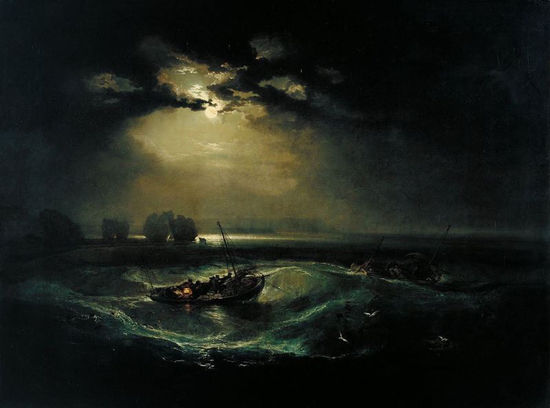 Fishermen at Sea exhibited in 1796