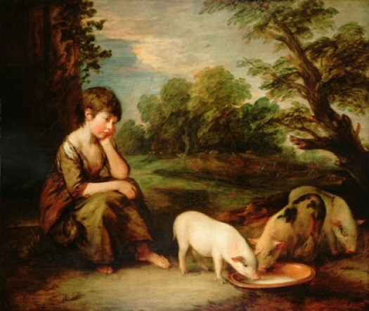 Girl with Pigs, 1781–82