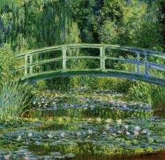 Water Lilies and the Japanese bridge,1897-Claude Monet