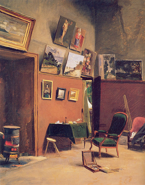 Studio in the Rue de Furstenberg, 1865