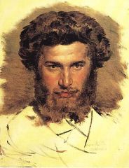 Portrait of Kuindzhi by Viktor Vasnetsov, 1869