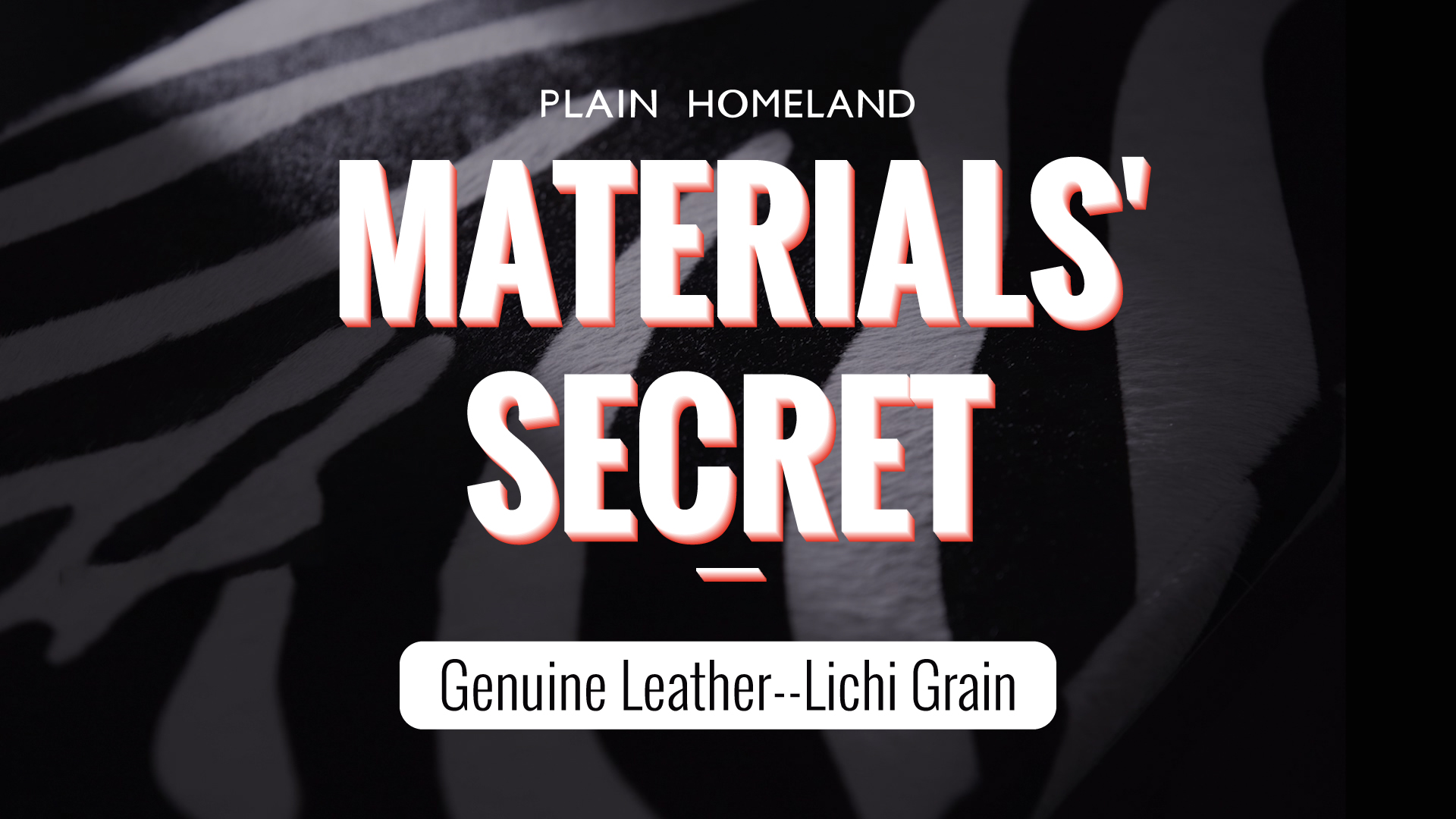 MATERIALS'SECRET—Genuine Leather--Lichi Grain