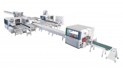 Intelligent wood preparation production line