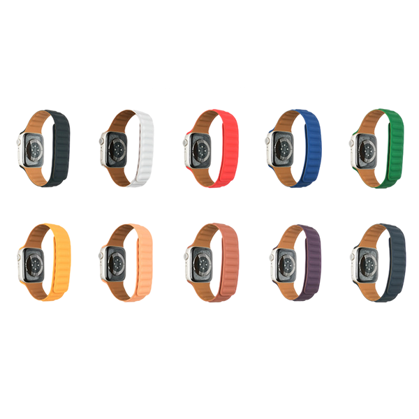 Magnetic Loop Waterproof Silicone Watch Band - Universally Compatible with Apple Watch Series 1-7 and SE - Perfect for Active Lifestyle and All-Weather Use