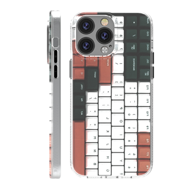 Shock-Resistant IMD Dual-Layer Matte Keyboard Design iPhone Case with Enhanced Cooling Features for Superior Protection