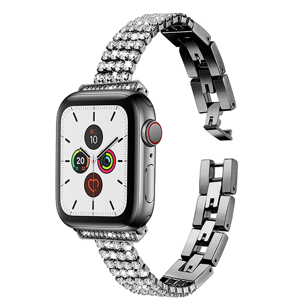 Sparkling Four-Row Diamond Strap for iWatch Series and Samsung Apple Ultra