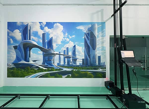 Sci-Fi Wall Mural Printing