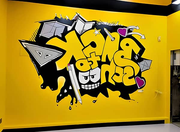 Indoor Custom Graffiti Wall