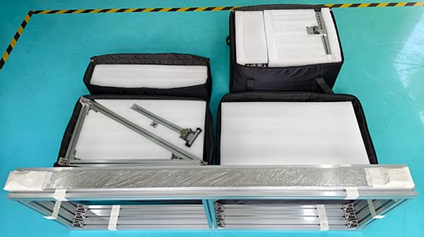 Internal shockproof layout of TXC-WP2500 printer wooden packing box