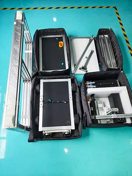 Full set of TXC-WP2500 wall printer accessories packing layout
