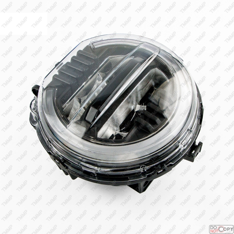 Motorcycle front headlight assembly