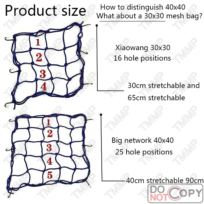 Luggage net, fuel tank net