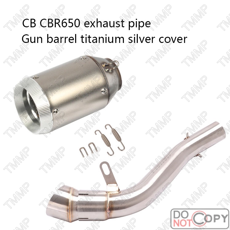 Exhaust pipe (titanium silver cover of gun barrel)