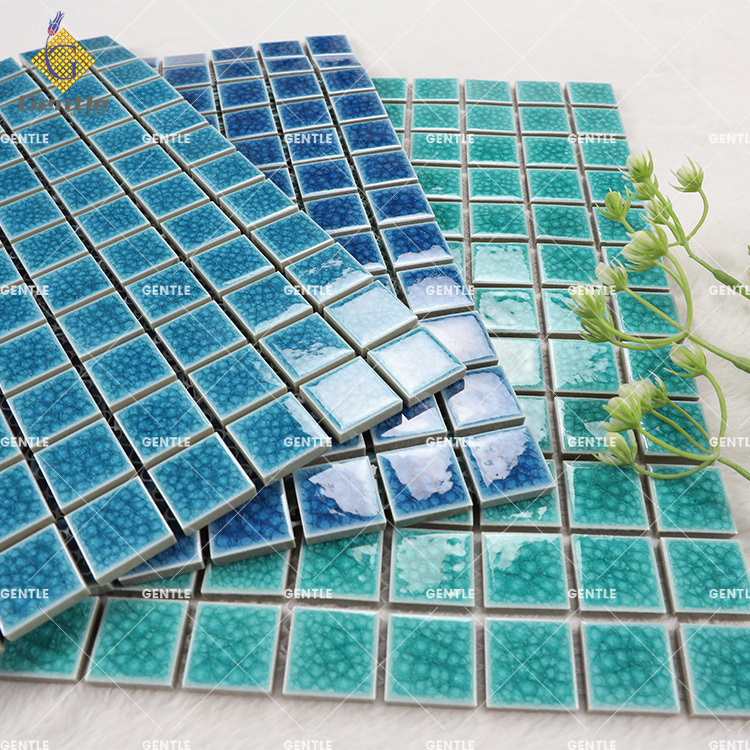 300*300 Blue swimming pool mosaic tile