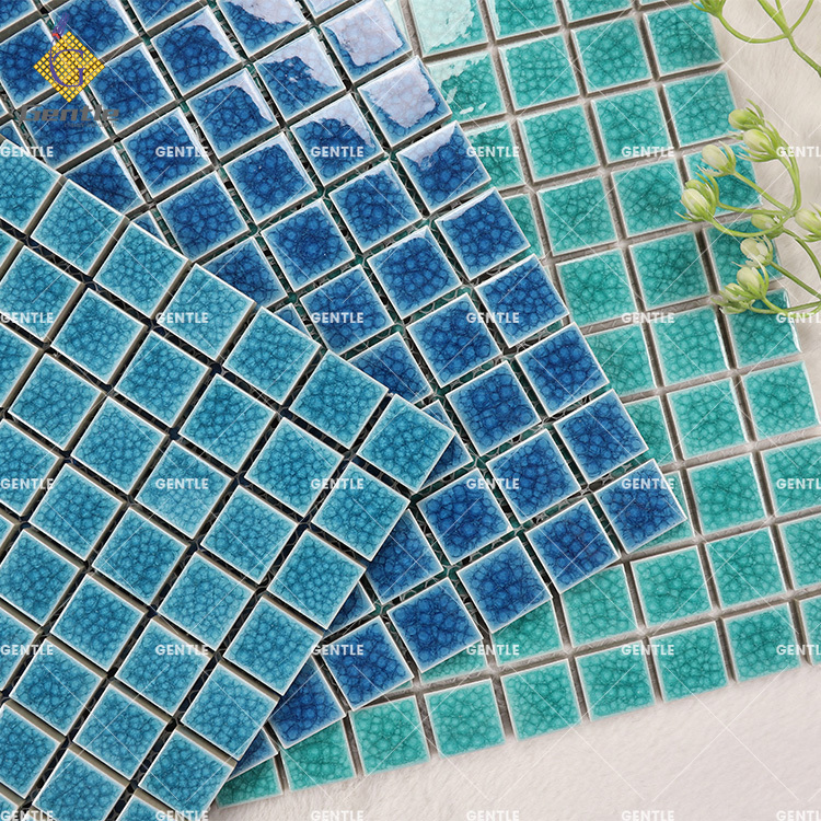 300*300 Blue swimming pool mosaic tile