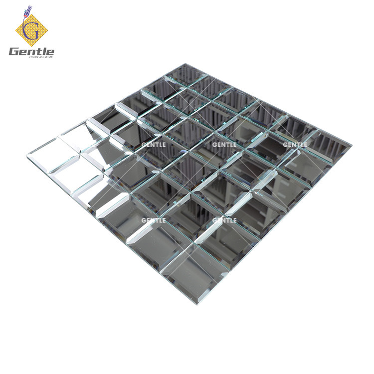 Custom 50X50MM Silvery Mirror Glass Mosaic Tiles