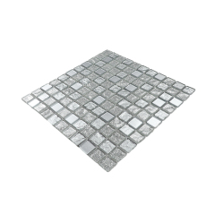 Metallic Feeling Square Glass Mosaic
