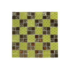 Fabric Laminated Square Golden Mosaic