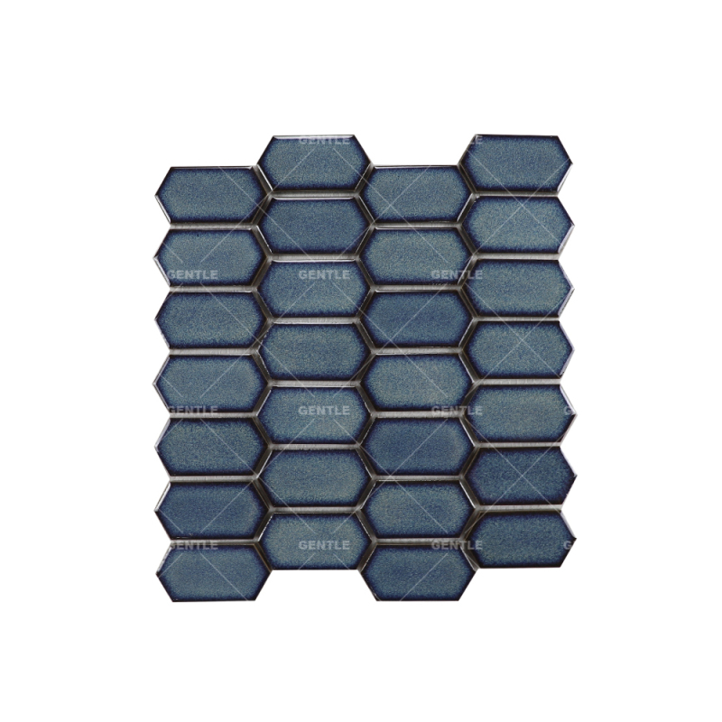 Wholesale Dark Blue Ceramic Mosaic Sheet