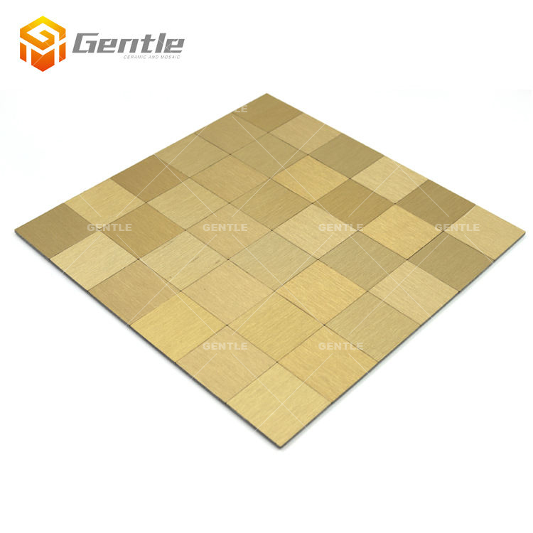Square Golden Silky Matt Wall Mosaic