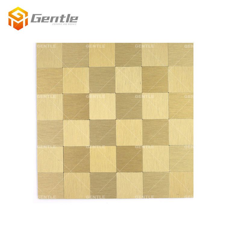 Square Golden Silky Matt Wall Mosaic